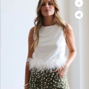 Top with feathers